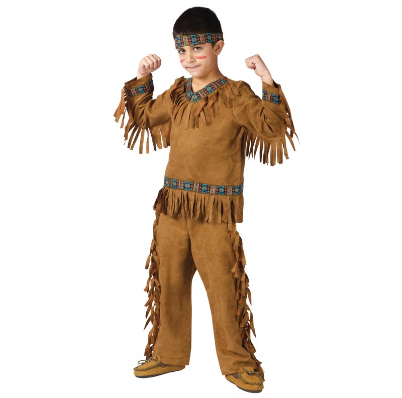 Fun World Native American Boy Costume, Small 4-6, Multicolor - Image 1